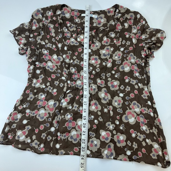 Boden Brown Floral Blouse N244-21 - Picture 7 of 7